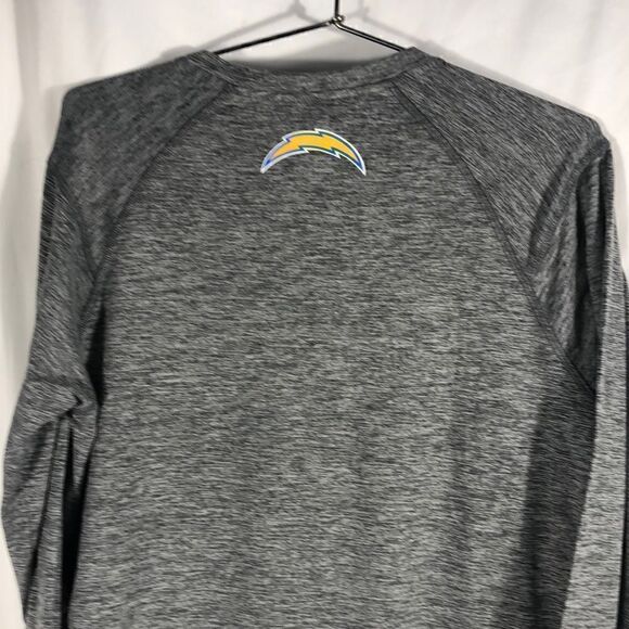 NFL MSX by Michael Strahan Heathered Gray Chargers Performance Long Sleeve Tee - Picture 5 of 7